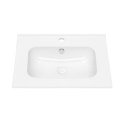 Uptrend Venta UP410600 umywalka 61x46 cm prostokątna meblowa-wpuszczana biała