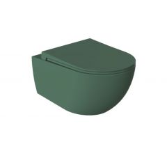 Vilarte by Dura Siena 5751MY miska wc wisząca bez kołnierza zielony mat