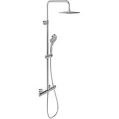 Villeroy & Boch Verve Showers zestaw prysznicowy ścienny termostatyczny z deszczownicą chrom TVS10900500061