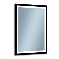 Venti Luxled 5907459662450 lustro 60x80 cm prostokątne z oświetleniem czarny