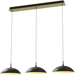 Wofi Rosskoff lampa wisząca 3x9,7 W czarna 7001-304