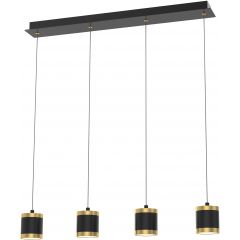 Wofi Toulouse 7003404 lampa wisząca 4x8.5 W czarna