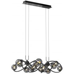 Wofi Nancy 70141405 lampa wisząca powyżej 6x3.5 W czarna-chrom