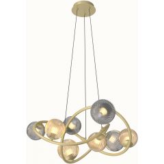 Aviano Metz 7015804 lampa wisząca powyżej 6x3.5 W złota