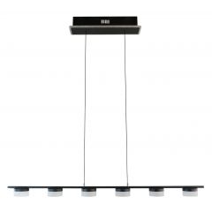 Aviano Cassis 7066702 lampa wisząca 6x W czarna-chrom