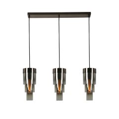 Aviano Grans 72110310 lampa wisząca 3x W czarna-chrom