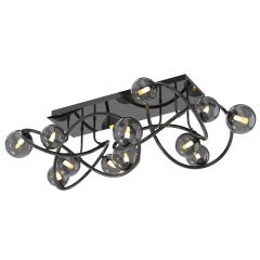 Wofi Nancy 90141205 lampa podsufitowa powyżej 6x3.5 W czarna-chrom