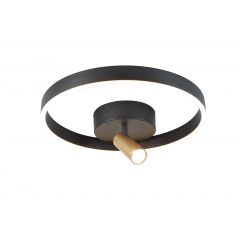 Aviano Pignano 92060110 lampa podsufitowa 2x18 W czarna-złota