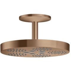 Axor One 48493310 deszczownica z ramieniem 28x28 cm okrągła złoty