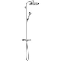 Axor One 48794000 zestaw prysznicowy ścienny termostatyczny z deszczownicą chrom