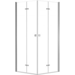 Besco Exo-H KEH90195 kabina prysznicowa 90x90 cm kwadratowa chrom połysk/szkło przezroczyste