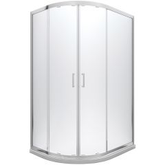 Besco Modern 190 MA108190C kabina prysznicowa 100x80 cm półokrągła chrom połysk/szkło przezroczyste