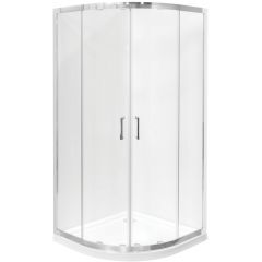 Besco Modern 190 MP80190C kabina prysznicowa 80x80 cm półokrągła chrom połysk/szkło przezroczyste