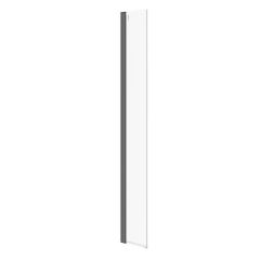 Cersanit Mille S161011 ścianka prysznicowa walk-in 30 cm czarny połysk/szkło przezroczyste