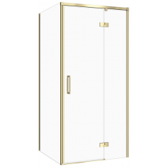 Cersanit Larga S601487 kabina prysznicowa 80x80 cm złoty mat/szkło przezroczyste