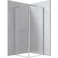 Deante Blur KQB0088P kabina prysznicowa 80x80 cm kwadratowa chrom /szkło przezroczyste