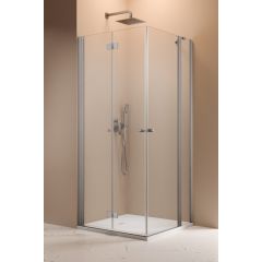 Radaway Nes Brushed Nickel KDD B 100240809101L drzwi prysznicowe 80 cm składane nikiel szczotkowany/szkło przezroczyste