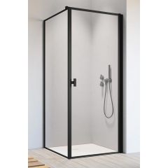Radaway Nes 8 Black KDJ I 100721005456R drzwi prysznicowe 100 cm uchylne do ścianki bocznej