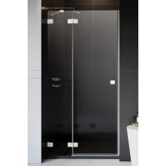 Radaway Essenza Pro DWJ 100991000401L drzwi prysznicowe 100 cm uchylne biały mat/szkło przezroczyste