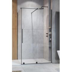 Radaway Furo Brushed Gunmetal KDJ 101044729201R drzwi prysznicowe 47.2 cm rozsuwane gunmetal szczotkowany/szkło przezroczyste