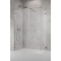 Radaway Essenza Pro 8 Brushed Nickel Walk-in III 10120809101 ścianka prysznicowa walk-in 80 cm szczotkowany/szkło przezroczyste