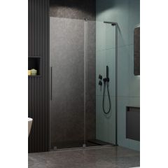 Radaway Furo SL Brushed Gunmetal DWJ 103075229201R drzwi prysznicowe 52.2 cm rozsuwane szczotkowany/szkło przezroczyste