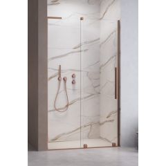 Radaway Furo SL Brushed Copper DWJ 103075229301L drzwi prysznicowe 52.2 cm rozsuwane miedź szczotkowany/szkło przezroczyste