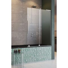 Radaway Furo PND II 103095880101R parawan nawannowy 58.8 cm 2-częściowy chrom połysk/szkło przezroczyste