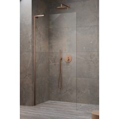Radaway Modo SL Brushed Copper II 103190949301L ścianka prysznicowa walk-in 90 cm miedź szczotkowany/szkło przezroczyste