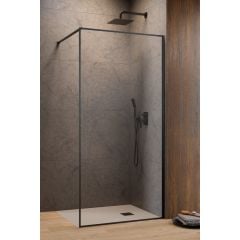 Radaway Modo F II 104091149201 ścianka prysznicowa walk-in 110 cm szczotkowany/szkło przezroczyste