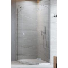 Radaway Essenza 8 PTJ 104900000101R drzwi prysznicowe 59.7 cm uchylne chrom połysk/szkło przezroczyste