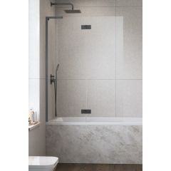 Radaway Essenza 8 SL Brushed GunMetal PND II 105001009201L parawan nawannowy 100 cm 2-częściowy szczotkowany/szkło przezroczyste