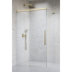 Radaway Idea 8 QL Brushed Gold KDJ 105606179901L drzwi prysznicowe 61.7 cm rozsuwane złoty szczotkowany/szkło przezroczyste