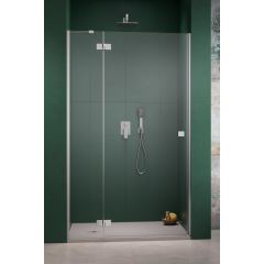 Radaway Essenza Brushed Nickel DWJ 13850169101L drzwi prysznicowe 120 cm uchylne szczotkowany/szkło przezroczyste