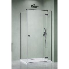 Radaway Essenza 6 Brushed GunMetal KDJ 13850419201R drzwi prysznicowe 110 cm uchylne gunmetal szczotkowany/szkło przezroczyste