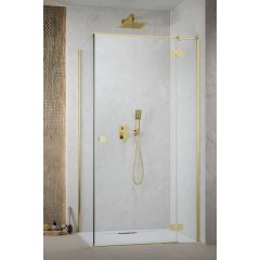 Radaway Essenza Gold KDJ 13850440901R drzwi prysznicowe 90 cm uchylne złoty połysk/szkło przezroczyste