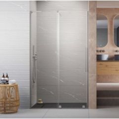 Radaway Furo SL Brushed Nickel DWJ 20250306142530182502 drzwi prysznicowe na wymiar 115 cm rozsuwane szczotkowany/szkło przezroczyste