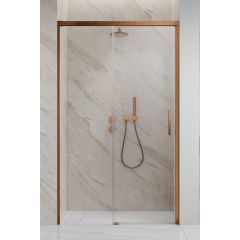 Radaway Idea Brushed Copper DWJ 3870169301L drzwi prysznicowe 120 cm rozsuwane miedź szczotkowany/szkło przezroczyste