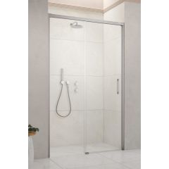 Radaway Idea Brushed Nickel DWJ 3870189101L drzwi prysznicowe 140 cm rozsuwane nikiel szczotkowany/szkło przezroczyste