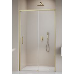 Radaway Idea Brushed Gold DWJ 3870189901L drzwi prysznicowe 140 cm rozsuwane złoty szczotkowany/szkło przezroczyste