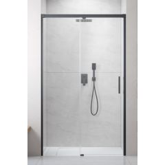 Radaway Idea Brushed GunMetal DWJ 3870209201L drzwi prysznicowe 160 cm rozsuwane szczotkowany/szkło przezroczyste