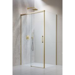 Radaway Idea Brushed Gold S1 3870519901R ścianka prysznicowa 80 cm złoty szczotkowany/szkło przezroczyste