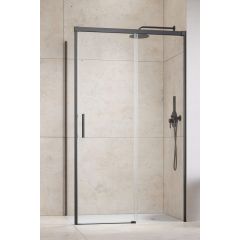 Radaway Idea Brushed GunMetal KDJ 3870419201R drzwi prysznicowe 110 cm rozsuwane gunmetal szczotkowany/szkło przezroczyste