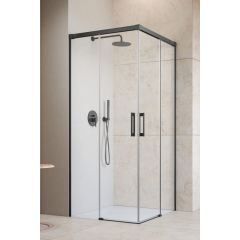 Radaway Idea 6 Brushed GunMetal KDD 3870619201R drzwi prysznicowe 80 cm rozsuwane gunmetal szczotkowany/szkło przezroczyste