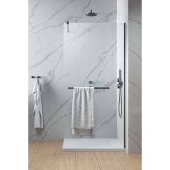 Radaway Modo New Brushed Gunmetal II 3891149201W ścianka prysznicowa walk-in 110 cm gunmetal szczotkowany/szkło przezroczyste