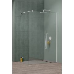Radaway Modo New II 3891140401 ścianka prysznicowa walk-in 110 cm biały mat/szkło przezroczyste