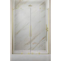 Radaway Furo Brushed Gold DWD 101084889901 drzwi prysznicowe 48.8 cm rozsuwane złoty szczotkowany/szkło przezroczyste