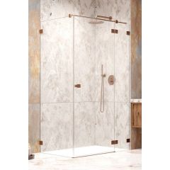 Radaway Essenza Pro Brushed Copper KDJ 100970909301R drzwi prysznicowe 90 cm uchylne