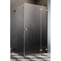 Radaway Essenza Pro Gold KDJ 100970900901R drzwi prysznicowe 90 cm uchylne do ścianki bocznej