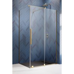 Radaway Furo Gold KDJ 101047229901R drzwi prysznicowe 72.2 cm rozsuwane złoty szczotkowany/szkło przezroczyste